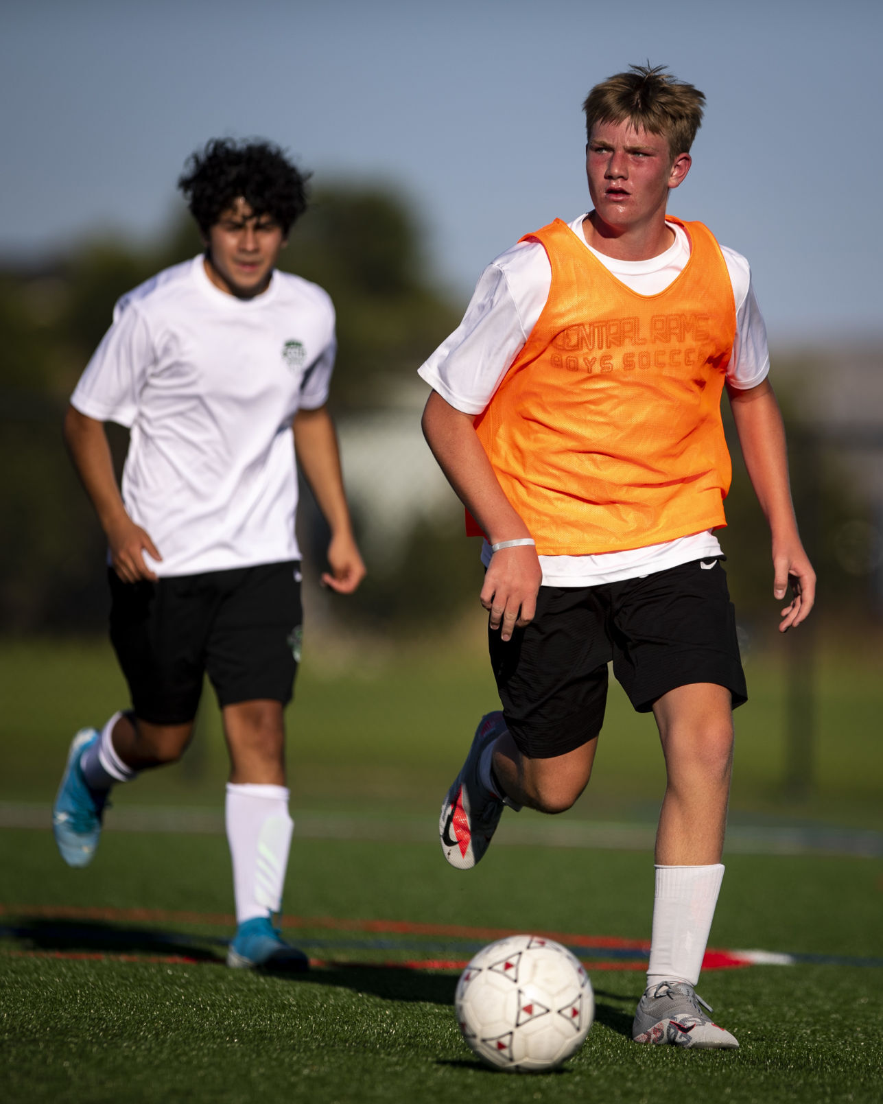 Billings Central soccer practice